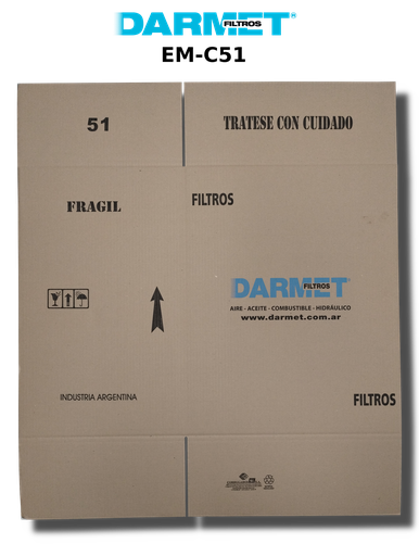 [EM-C51] EM-C51 CAJA DE CARTÓN CORRUGADO N.º 51